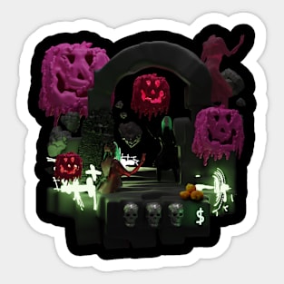 pumpkin dimension Sticker